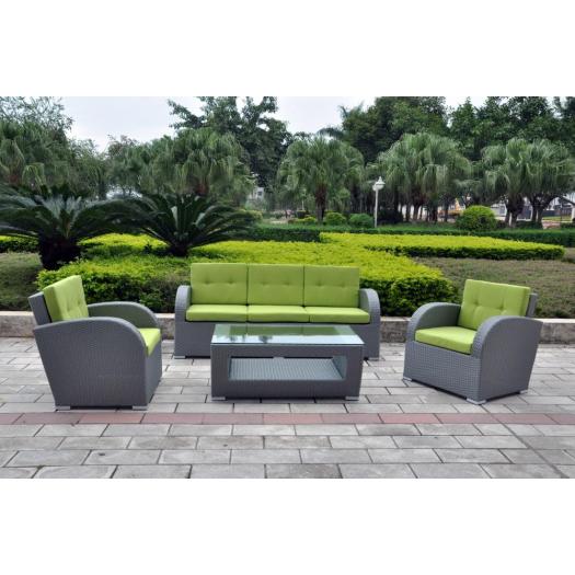 4pcs rattan furniture garden outdoor leisure sofa