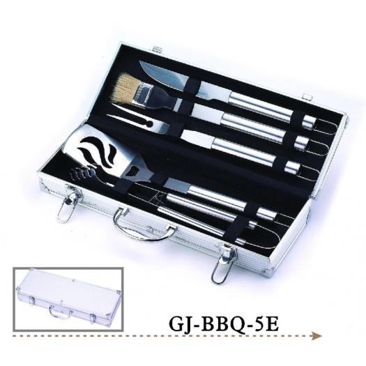 Stainless steel barbecue grill tool set