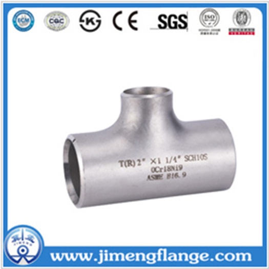 Jimeng Brand Threaded High Pressure STD/XS Straight Pipe Tee