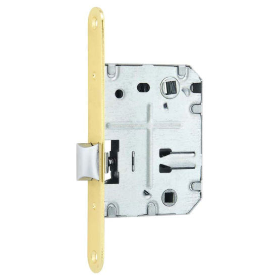 PE70 Spain door lock with steel forend striker zinc latch