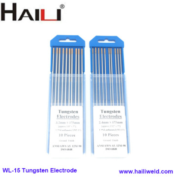 TIG Welding Tungsten Electrodes 1.5% Lanthanated WL15