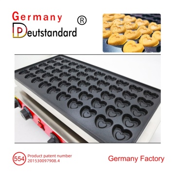 100pcs Mini Dutch Pancakes Commercial Use Non-stick LPG Gas Poffertjes  Maker Machine Baker Iron Mold Plate