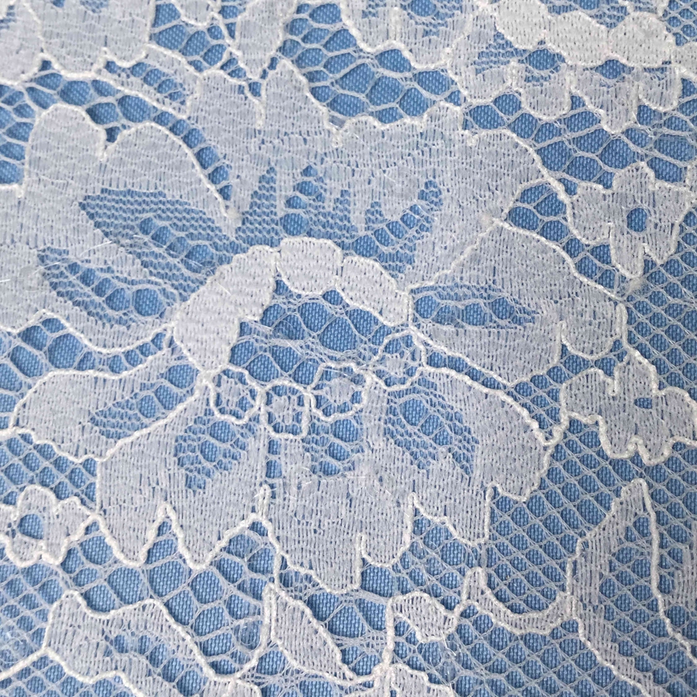 Chantilly Tulle Floral Lace Fabric for Dress