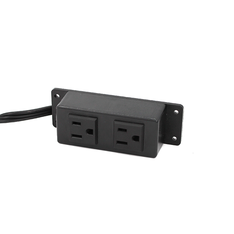 2 sockets Surface mounted power strip