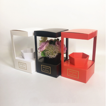 Foldable paper flower delivery boxes for sale