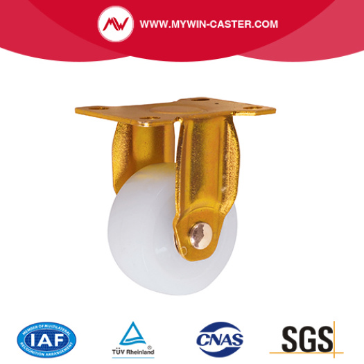 Fixed Top Plate Nylon Wheel Industrial Caster