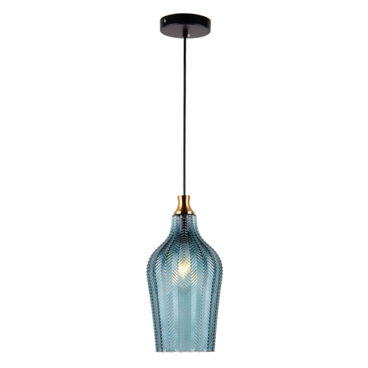 Modern Glass pendant lamp with blue color