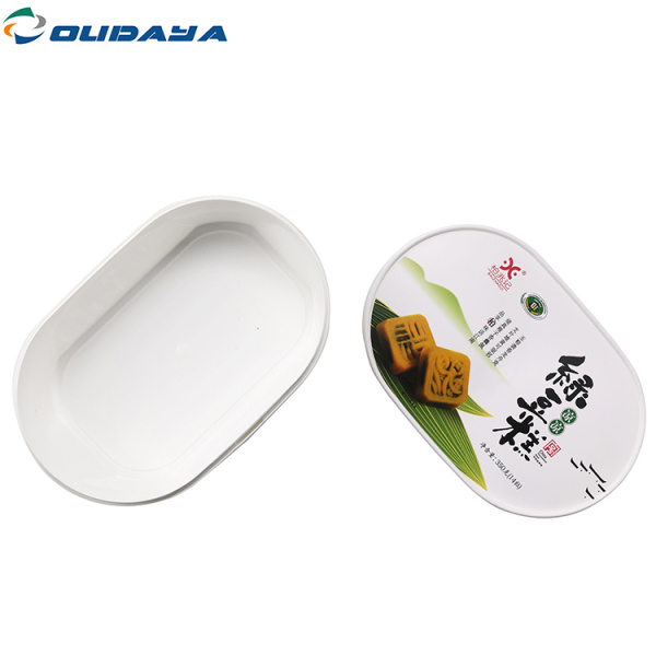 butter plastic oval container