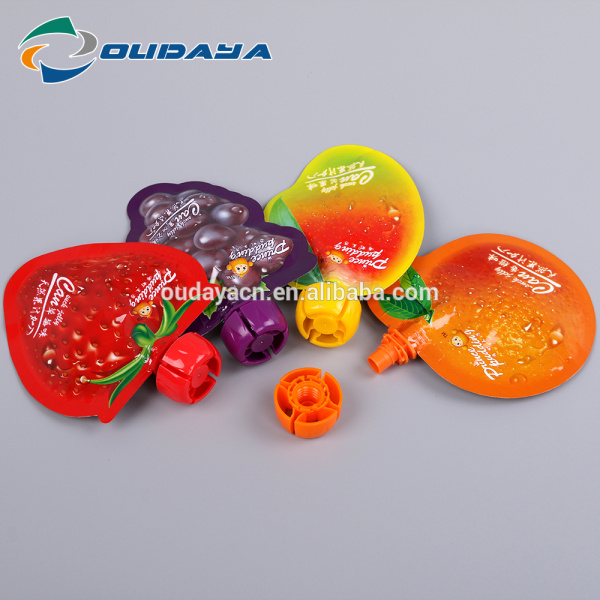 Plastic Customized Fruit Shaped Juice pouch
