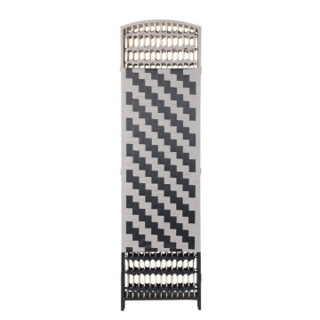 6 ft Tall Diamond Weave Fiber Chevron 6 Panel paper rope Room Divider