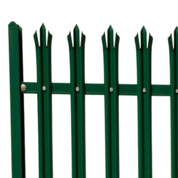 Cheap Decorative Steel PVC Coated D Section Palisade Fence
