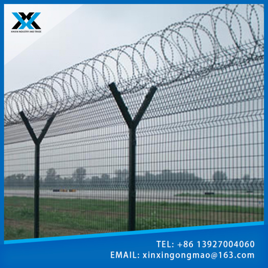 Powder Coated Security Welded Airport Fence