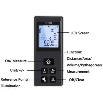Handheld Lower Price Portable Laser Rangefinder Meter