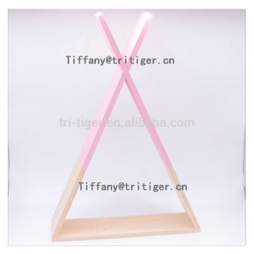 Colorful plastic floating triangle style wall shelf