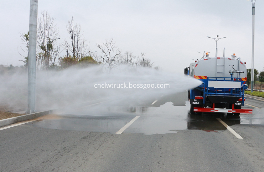 plant watering truck at work 3