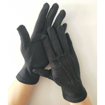 Military Parade Black Nylon Gloves