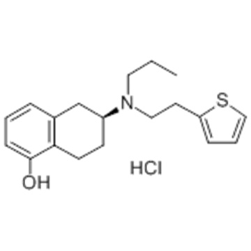 1-Naphthalenol,5,6,7,8-tetrahydro-6-[propyl[2-(2-thienyl)ethyl]amino]-, hydrochloride (1:1),( 57187997,6S)- CAS 125572-93-2