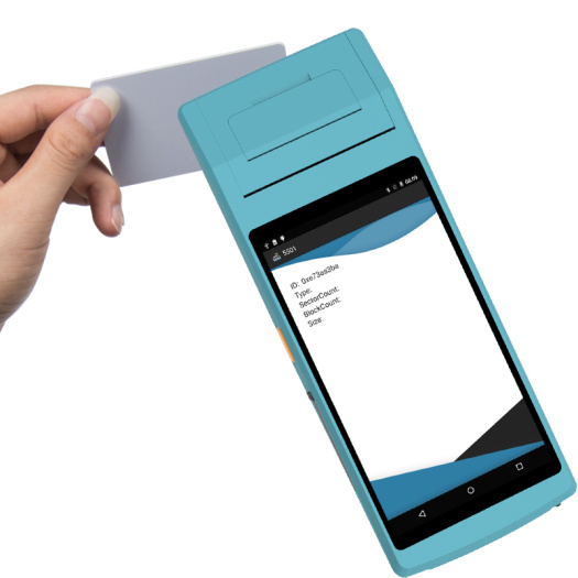 touch screen barcode scanner with built-in printer wireless