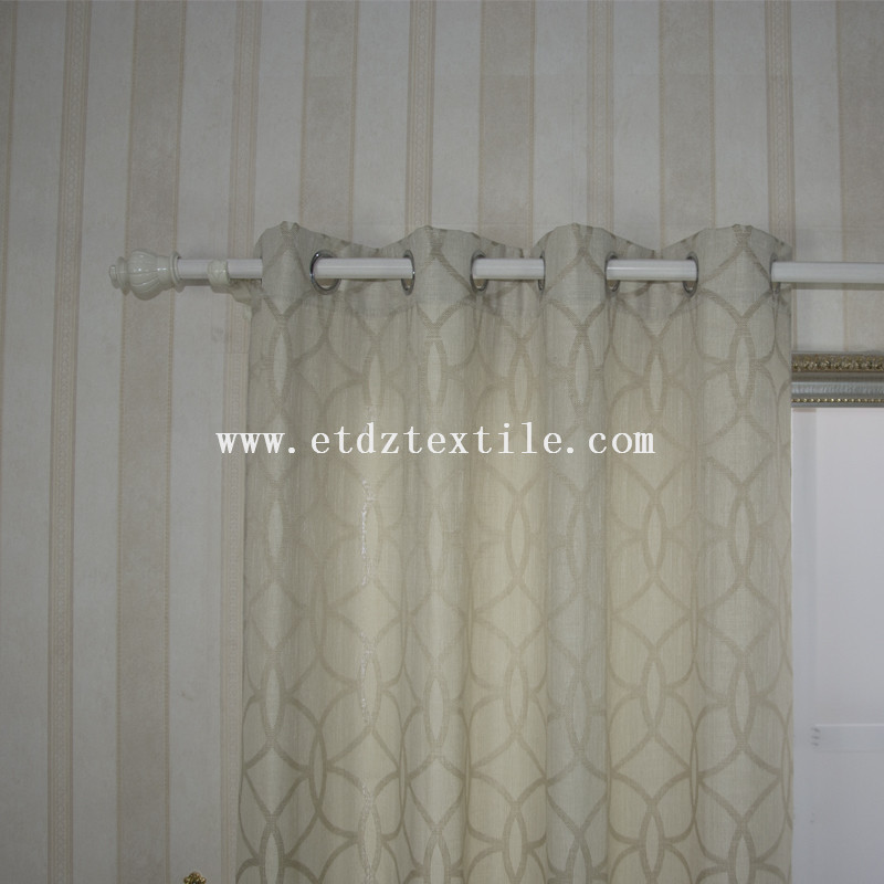 European Prefer Linen Like Jacquard Window Curtain6005-55