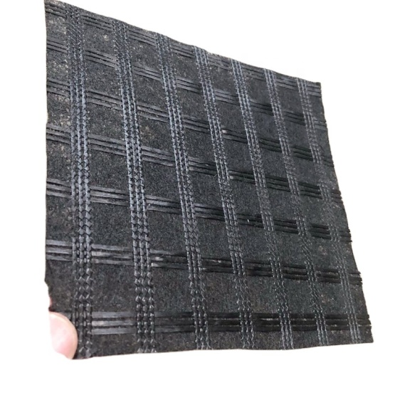Fiberglass Geogrid with Light Weight Nonwoven Fabric