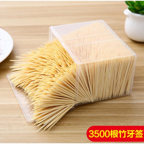 Double-ended environmental bamboo toothpick