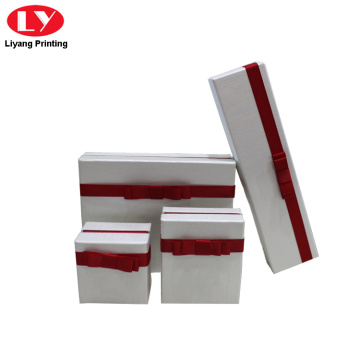 white jewellery set box paper packaging necklace box