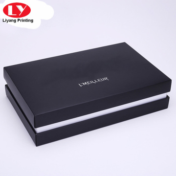 Black leather belt gift box