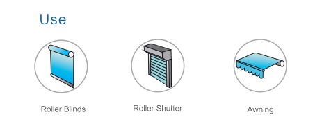 Blue Roller Shutter Door Motor Noiseless