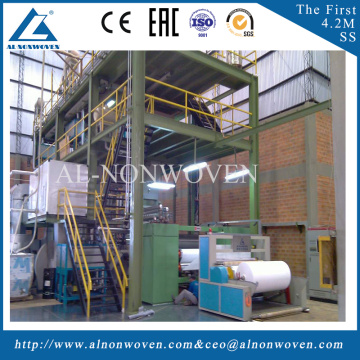 China the biggest AL-4200mm SS beam nonwoven fabric making machine