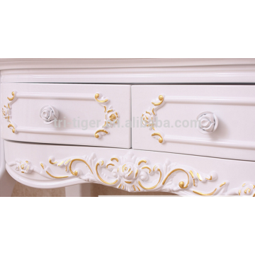 Home furniture table white wooden drawers bedroom dresser