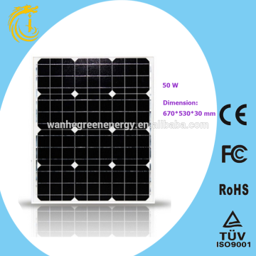 50W Working Models Solar Panels for Home Use