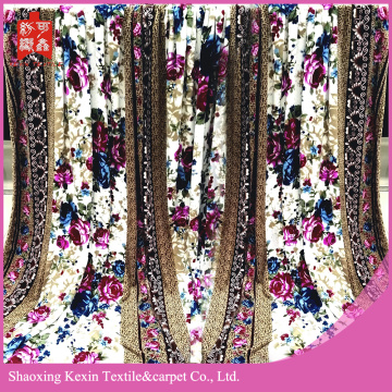 100% polyester knited 150D/288F flannel  fleece blanket
