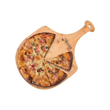 Bamboo Wooden Pizza Peel Paddle - Premium, Organic Bamboo Pizza Spatula Paddle & Cutting Board with Handle [For Pizzas