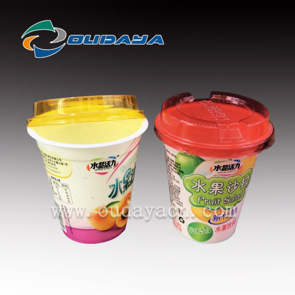 IML Plastic Fruit Salad Cup Container With Lid