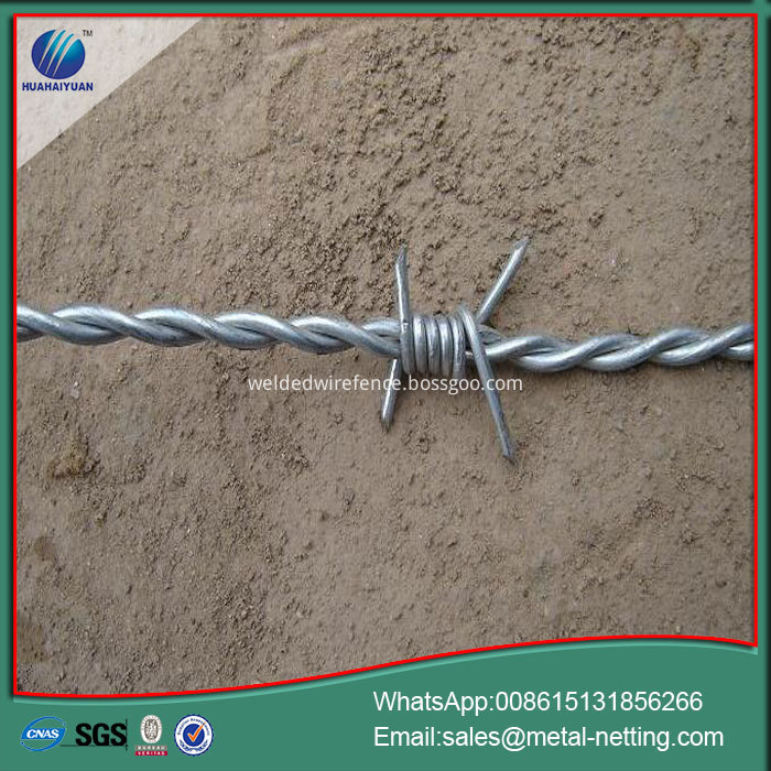 hot dipped galvanized barbed wire 