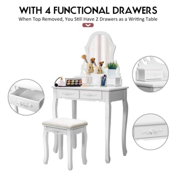 Factory Wooden mirrored dressing table designs