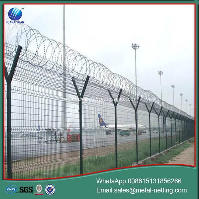 airport security wire fence