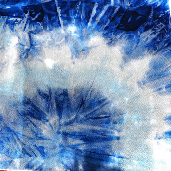 100% polyester mesh tie dyed