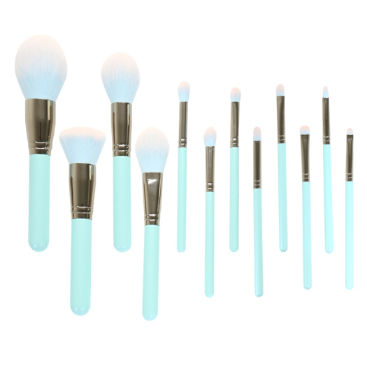 Customize Luxury Makeup Brushes Private Label Green