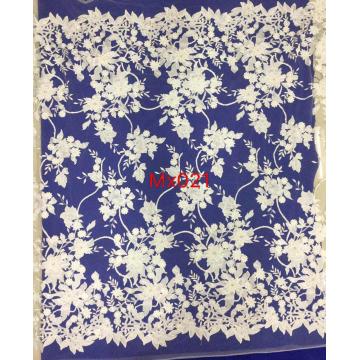 Indian Net Lace Fabric Embroidery