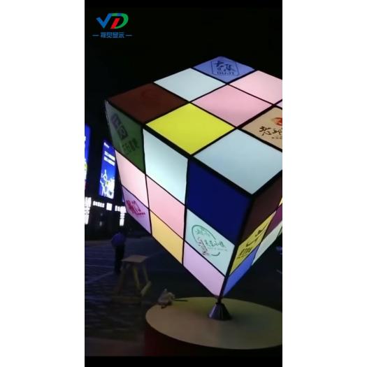 Outdoor Creative Rubik's cube  LED display