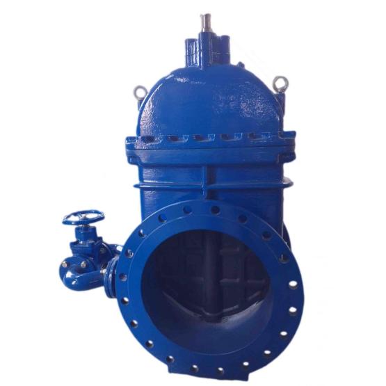 Gate valve with by-pass