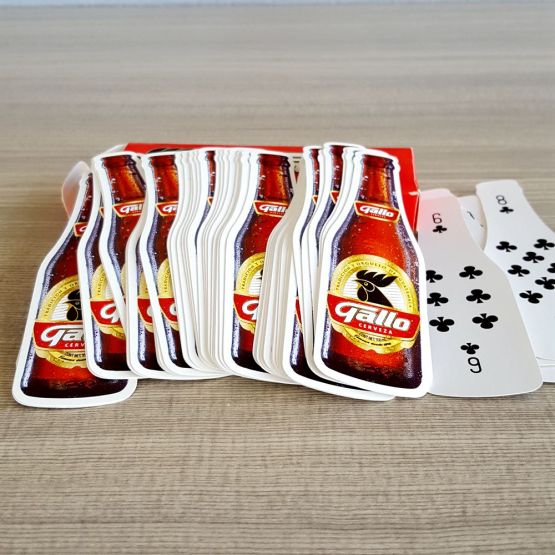 Design shaped colorful pattern high quality playing cards