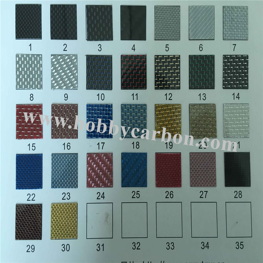 Color Card For Carbon Sheet
