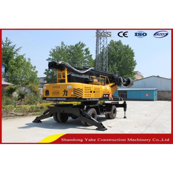 DL-360 wheeled hydraulic drilling rig machine