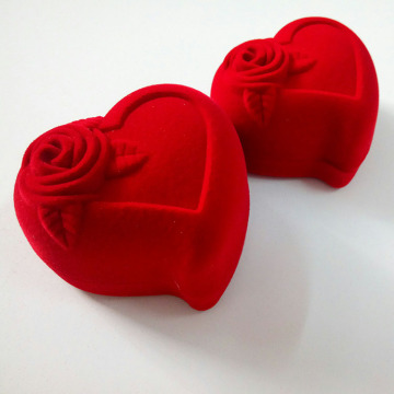 Red Heart Design Ring Packaging Boxes for Sale