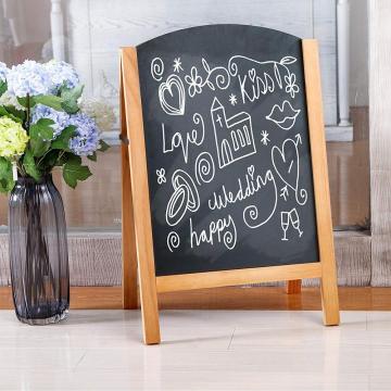 Freestanding A-Frame Chalkboard Display Sign, Double Sided Message Board