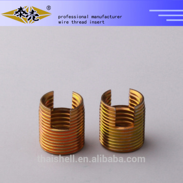 China Color zinc plated steel Self-tapping threaded inserts