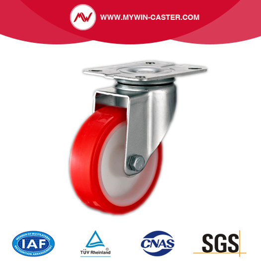 Light Duty Red PU Industrial Caster