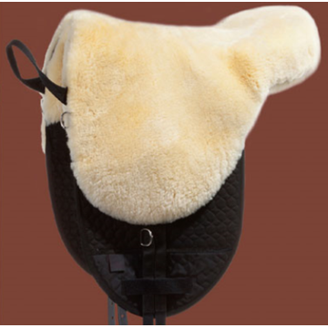 Comfortable Saddle Pad with Removable Sheepskin